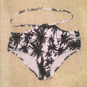 Mid waist swim suit bottoms
